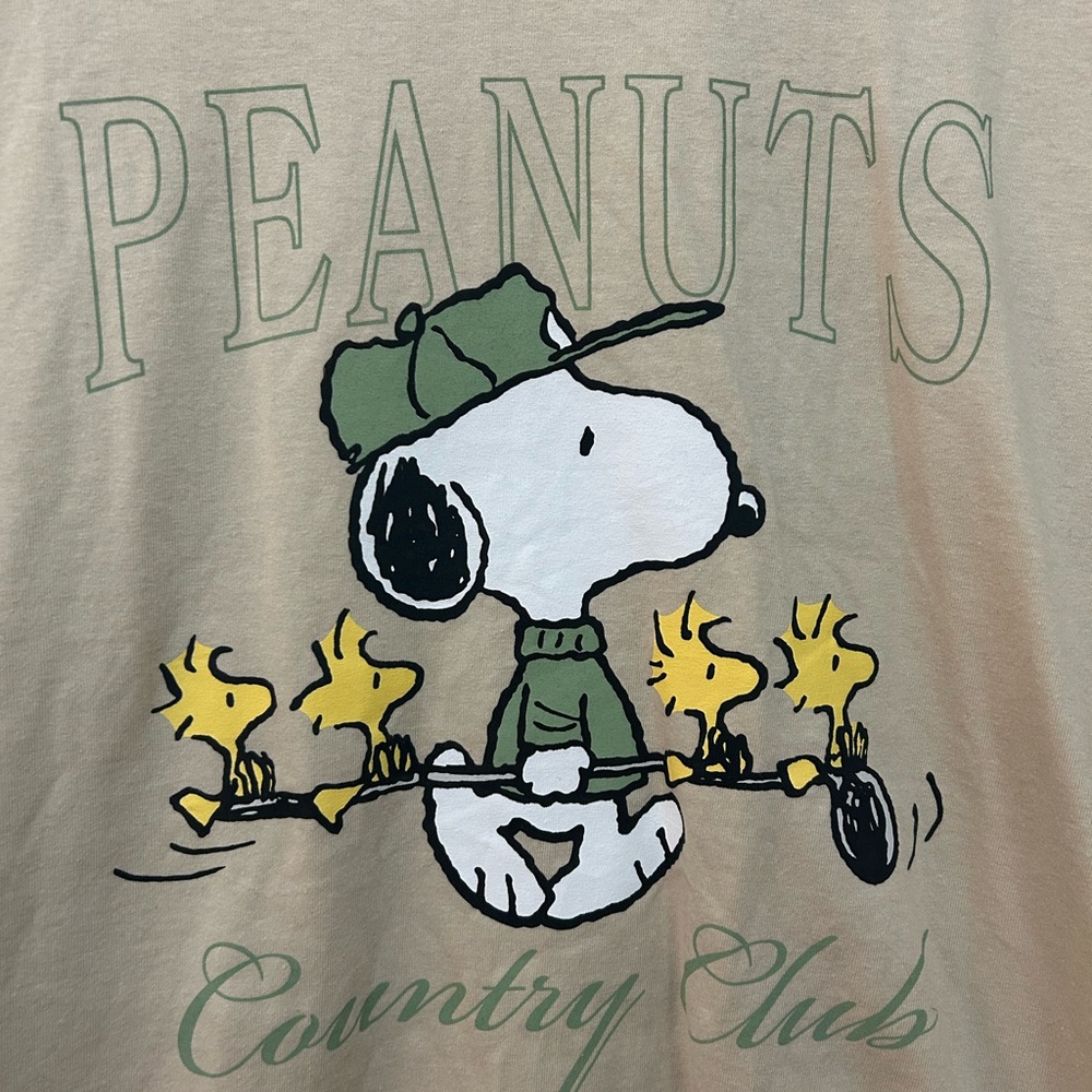 Peanuts Snoopy Country Club T-Shirt - Tan - Picture 3 of 4
